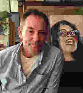 Artist Neal Von Flue at home
