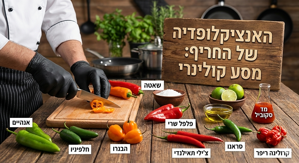 חריף, חריף יותר, לוהט: המדריך המלא לסוגי פלפלים חריפים