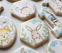 Hand Painted Woodland Cookies