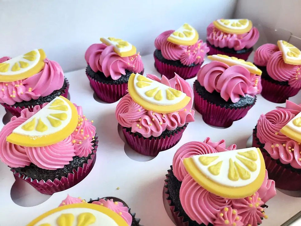 Pink Lemon Cupcakes