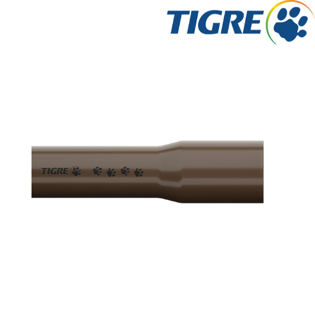 Miniatura: Tubo Pvc Marrom Soldável 60mm 2' Tigre