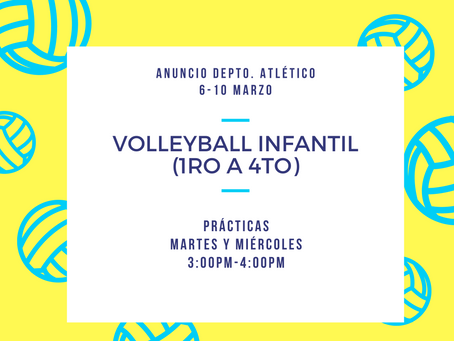 Anuncios Depto. Atlético (6-10 marzo)