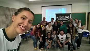 Acadêmicos durante o 9˚ ENEX /UFMS. Foto: Carla Karine Martins