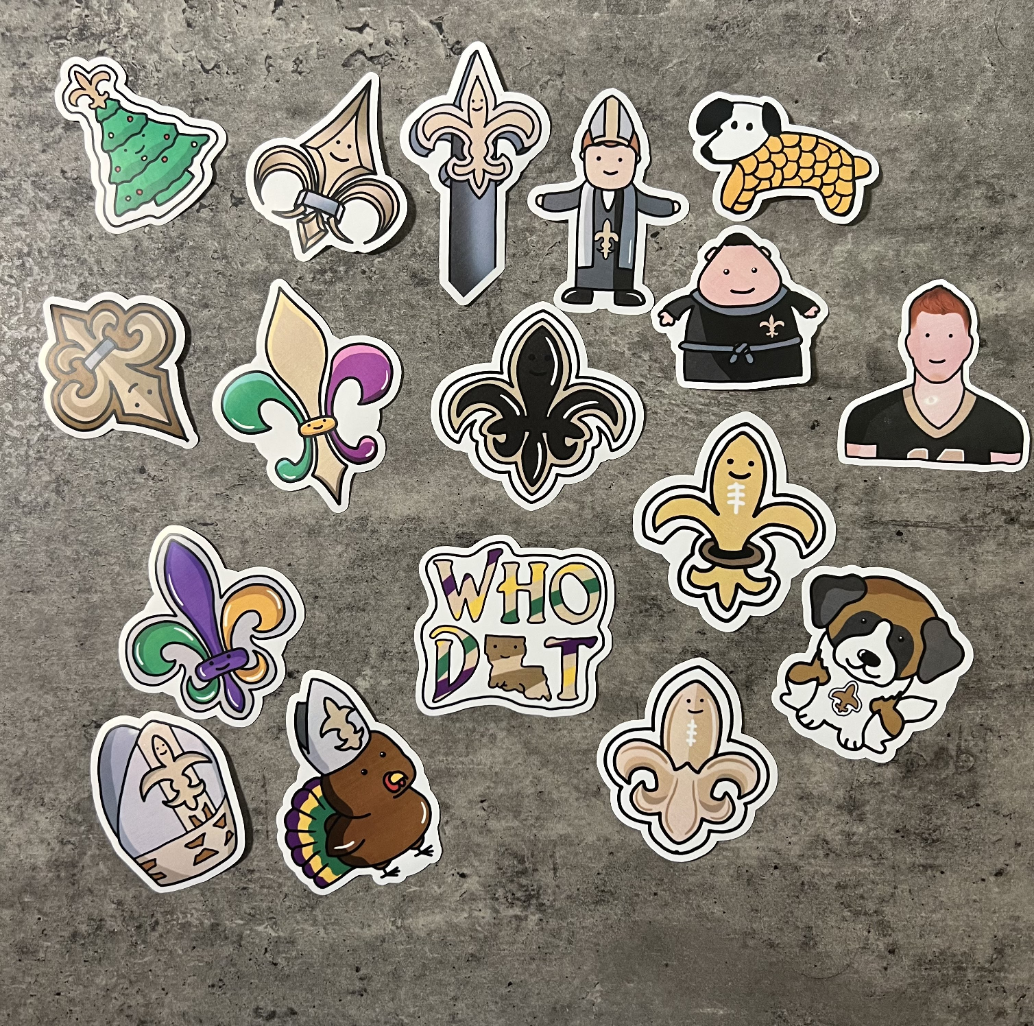 New Orleans 2022 Football Stickers