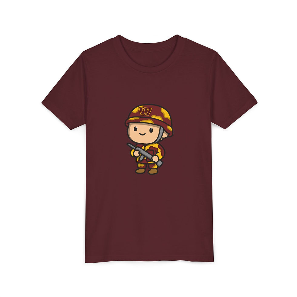 Thumbnail: Washington Football Youth T-Shirt CornDoggyLOL Design 2