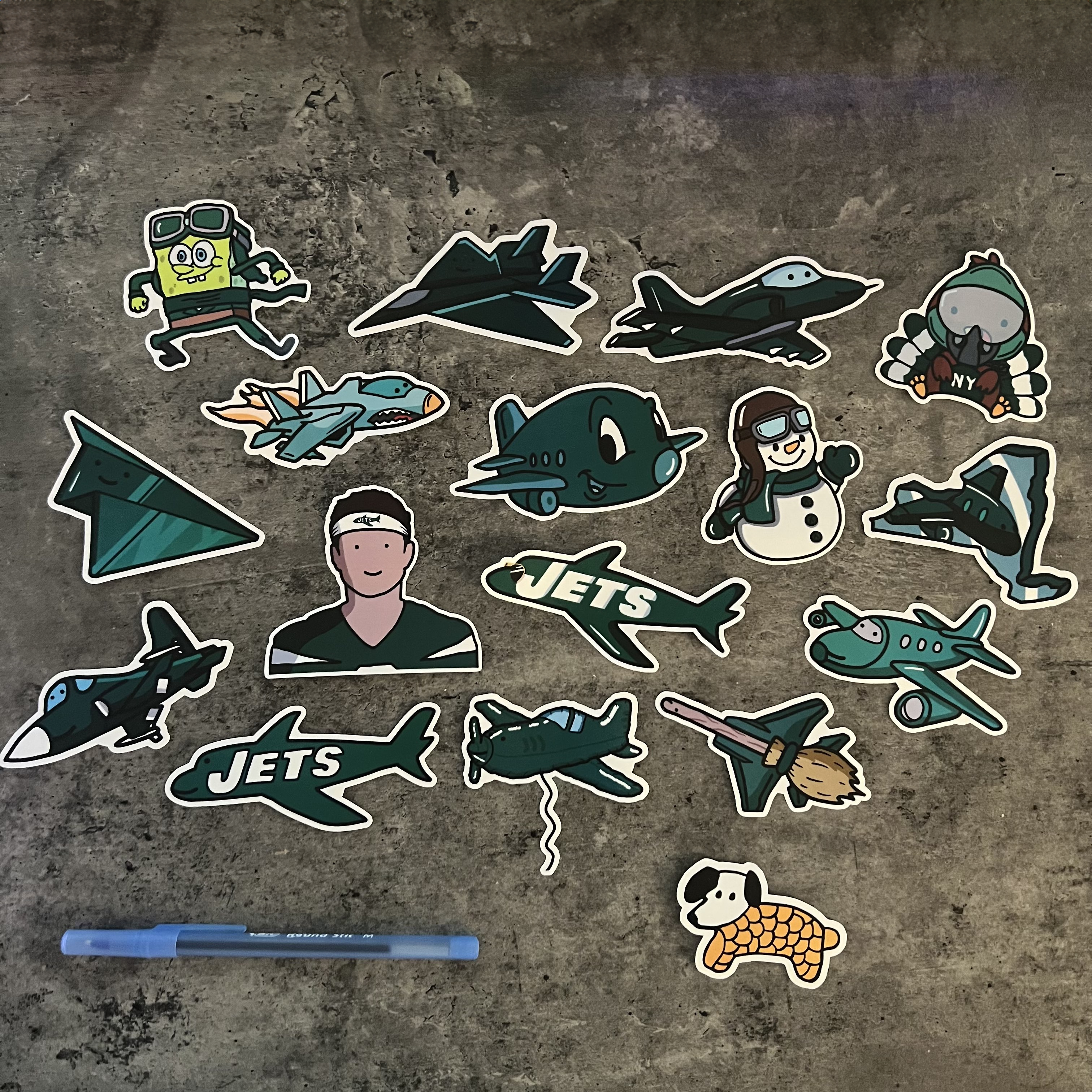 New York Fly Guys 2023 Football Stickers