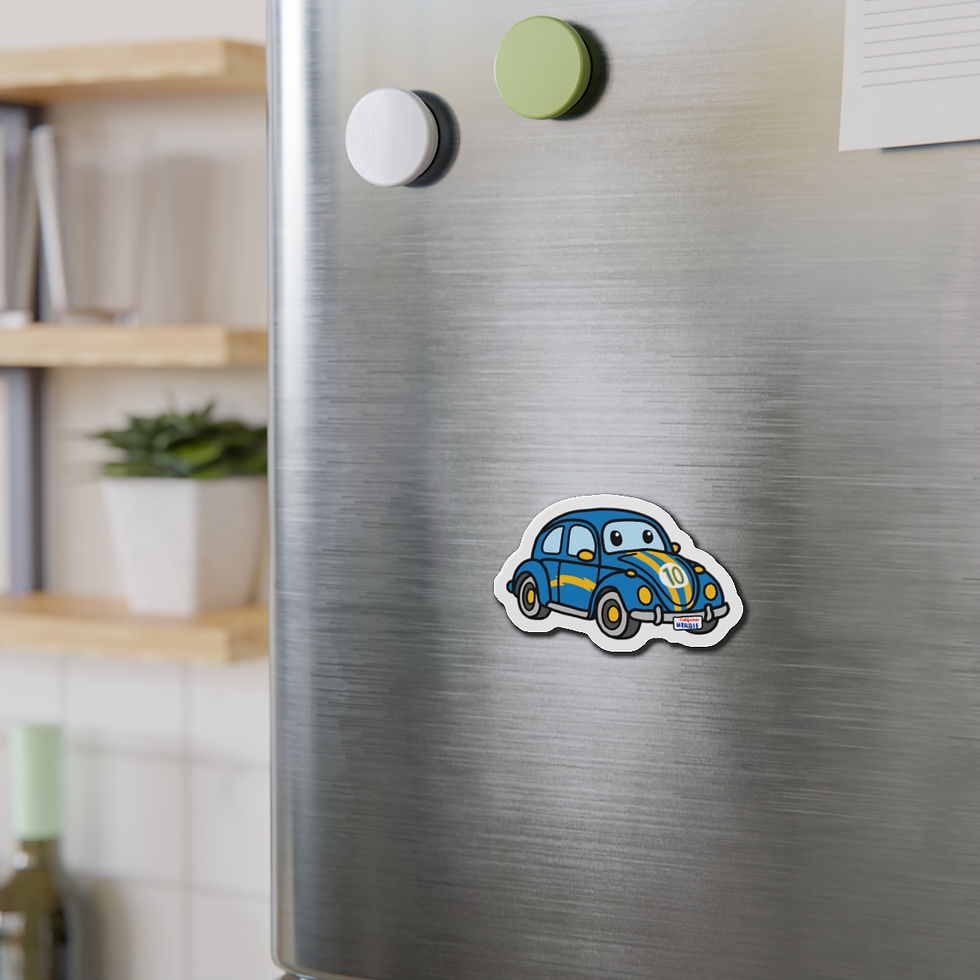 Thumbnail: Los Angeles Bolts Football Magnet - CornDoggyLOL Design 7