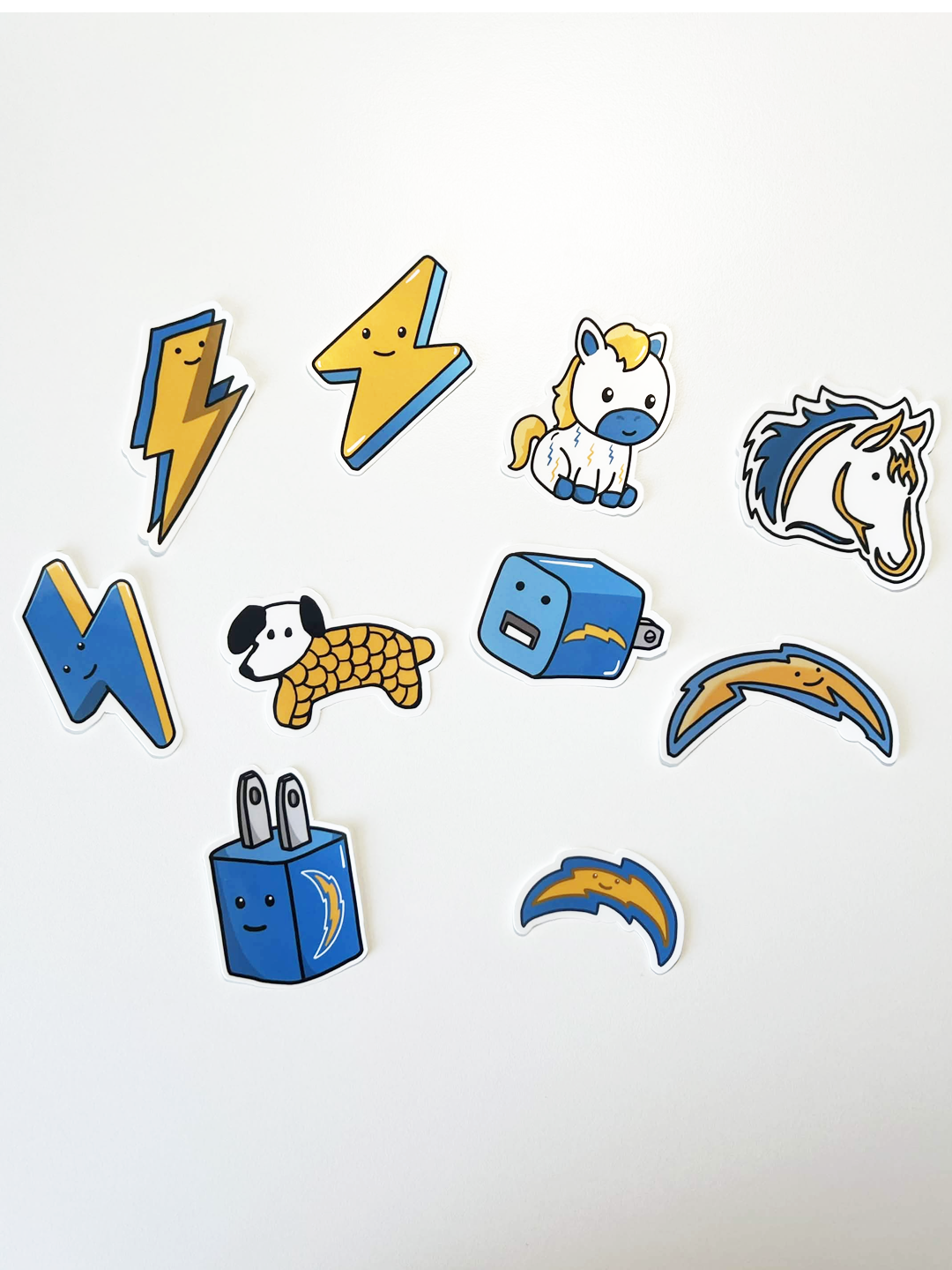 Los Angeles Bolts Football Stickers