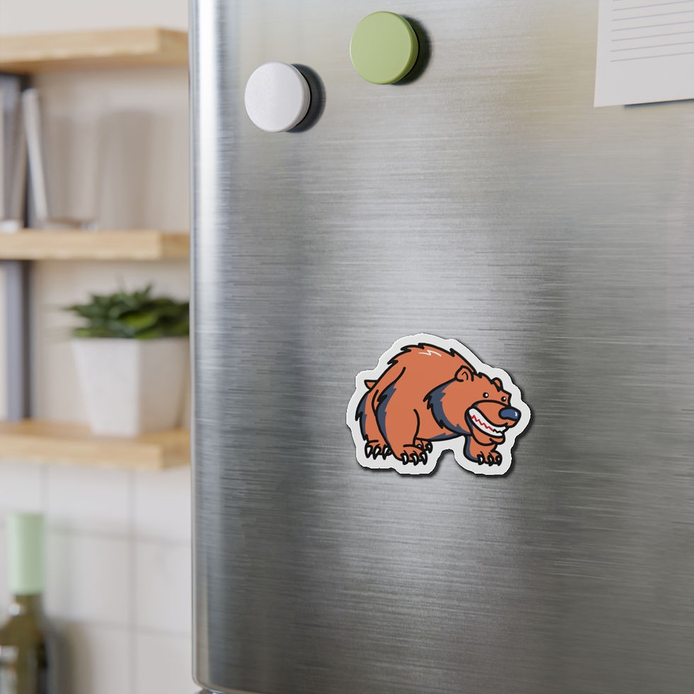 Thumbnail: Chicago Football Magnet - CornDoggyLOL Design 3