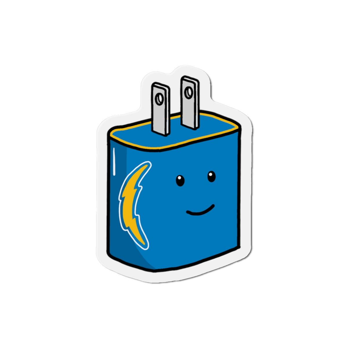 Los Angeles Bolts Football Magnet - CornDoggyLOL Design 1