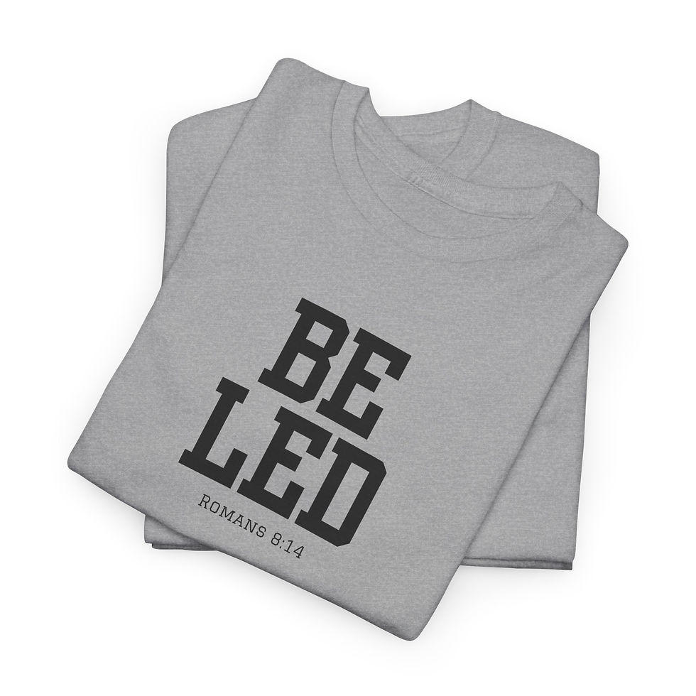 Thumbnail: Grey  'Be Led' Christian Faith-based T-Shirt