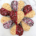 Heart Dipped Crispy Treats