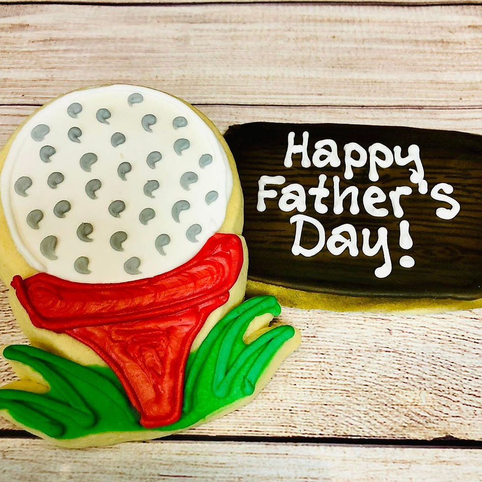 Father's Day Golf Cookies