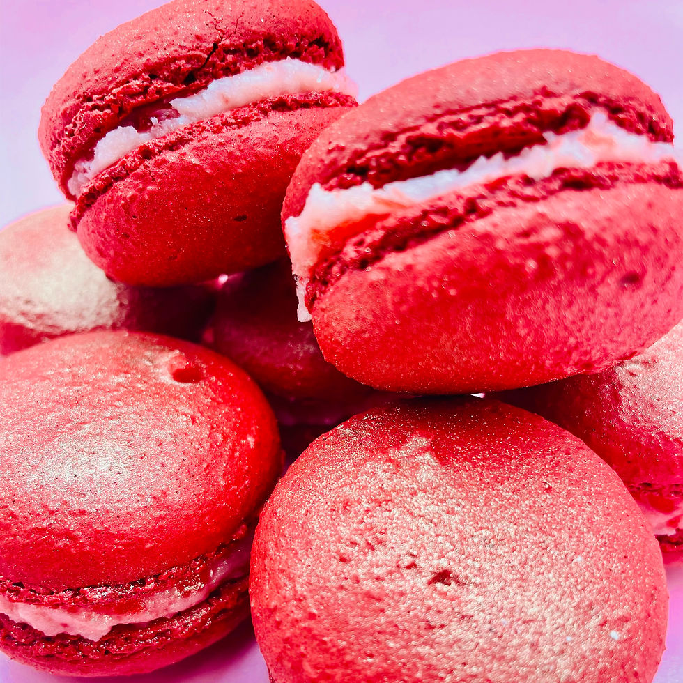 Cherry Macarons