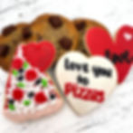 Love you to Pizzas Cookies