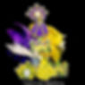 Purple and Yellow Princess Cookie Bouque
