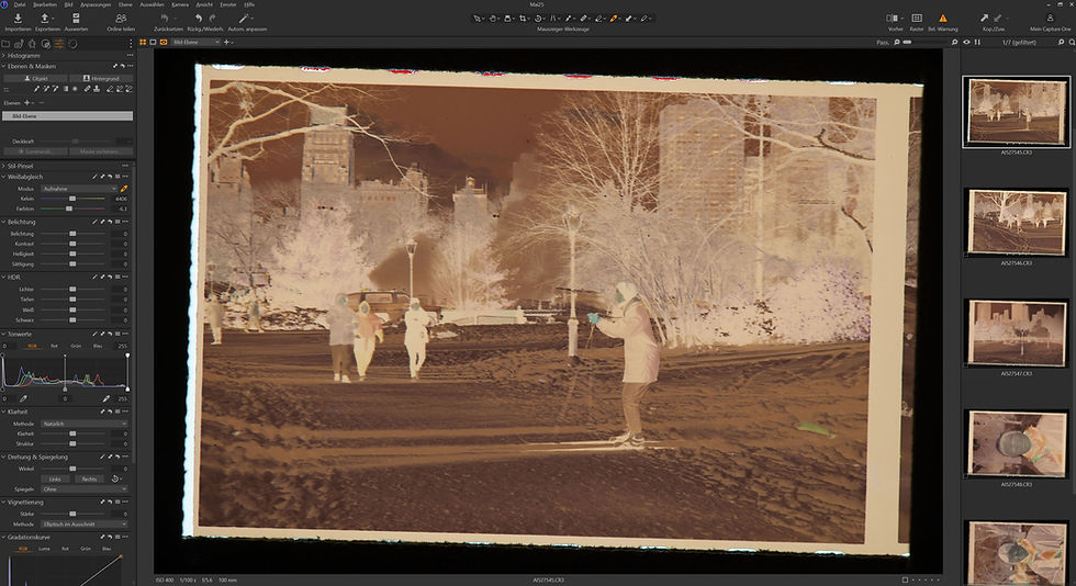 Capture One: Öffnen der RAWs