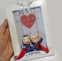 cornice super eroi personalizzata con super nonni