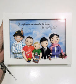 cornice ritratto personalizzata idea regalo per nonni o famiglia