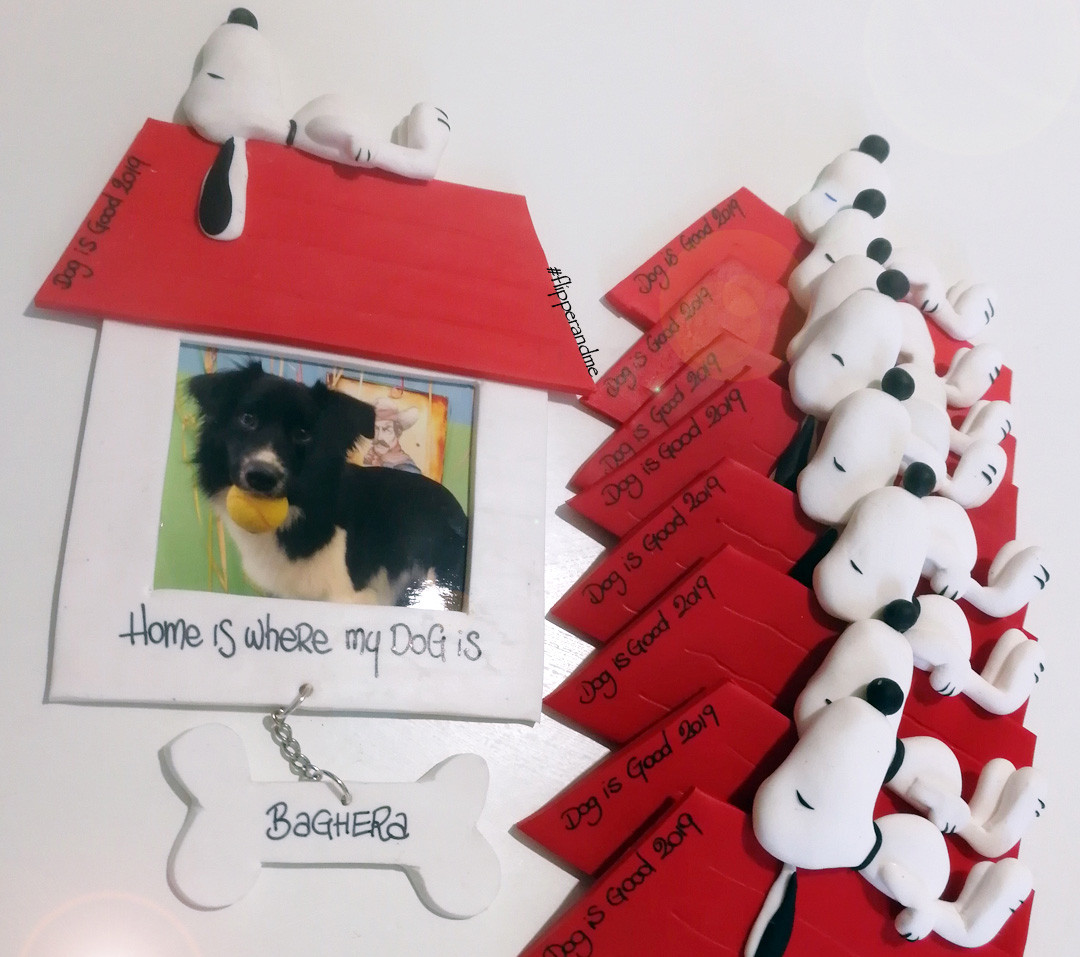 regalo di Natale personalizzato per clienti di asilo per cani con foto e nome del cane