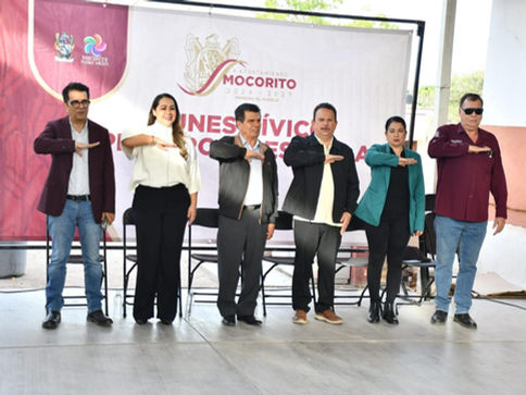 Realizan Lunes Cívico en Palmarito Mineral