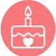 icona cake topper compleanno