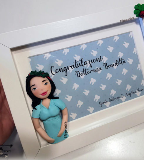 ritratto personalizzato con dedica idea regalo per laurea