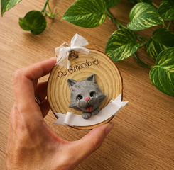 tronchetto personalizzato con gattocartoon
