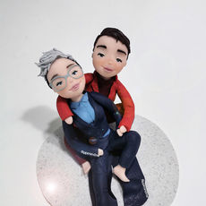 statuina matrimonio personalizzata in fimo