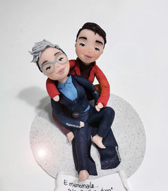 statuina matrimonio personalizzata in fimo