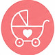 icona cake topper nascita