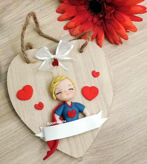 targhetta ritratto personalizzata idea regalo per super maestra