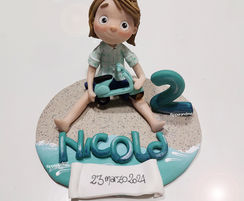 cake topper 2 compleanno personalizzato tema film animazione