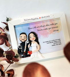 ritratto matrimonio personalizzato da foto idea regalo per gli sposi