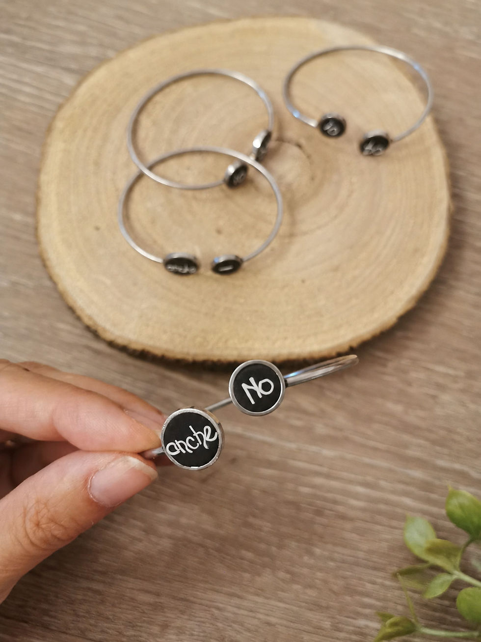 Bracciale rigido “Indossami con il sorriso”