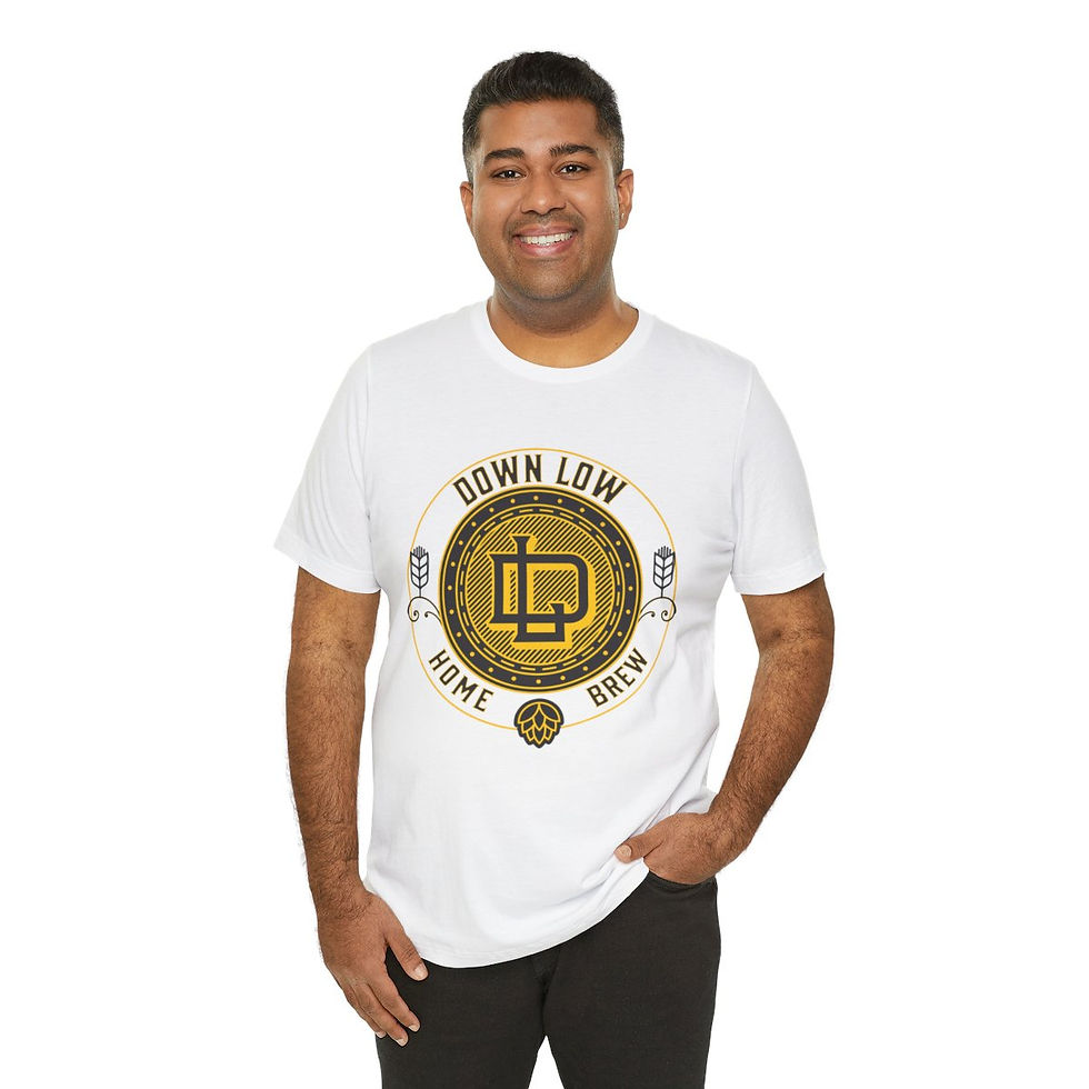 Thumbnail: Low Down Home Brew Unisex Jersey Short Sleeve T-Shirt