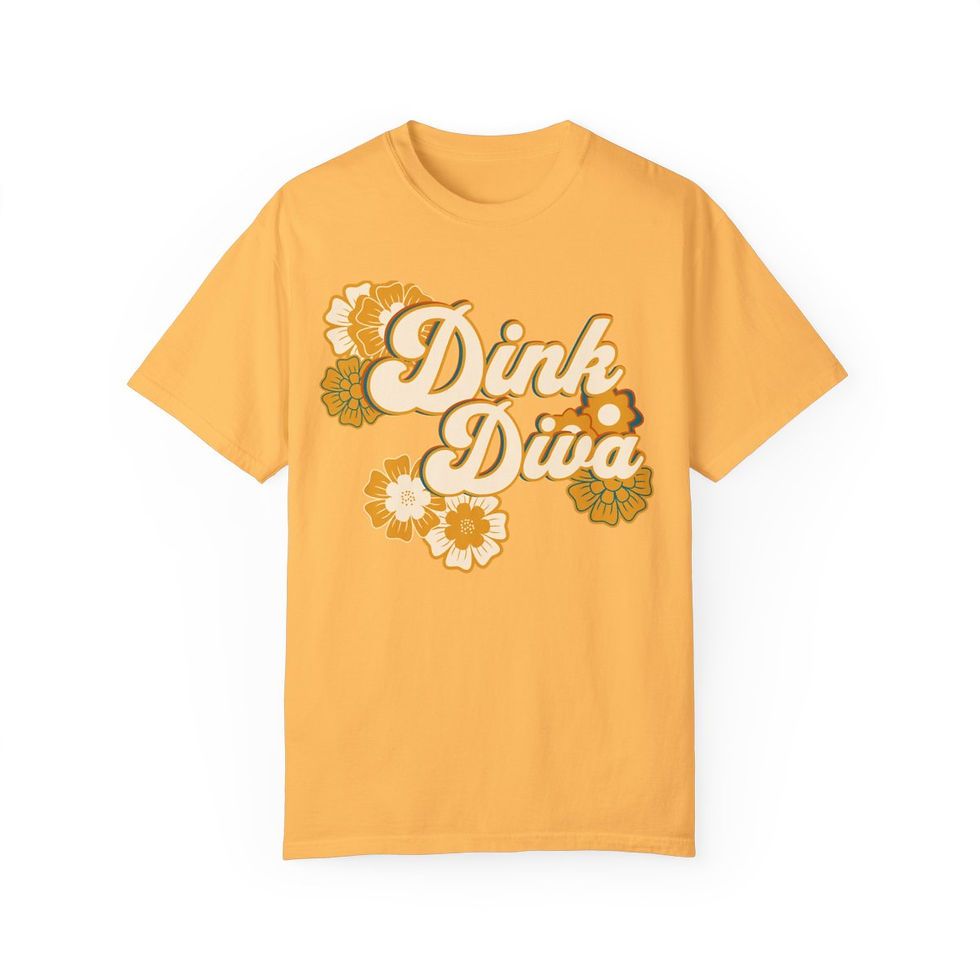 Thumbnail: Dink Diva Groovy Retro Pickleball Tee