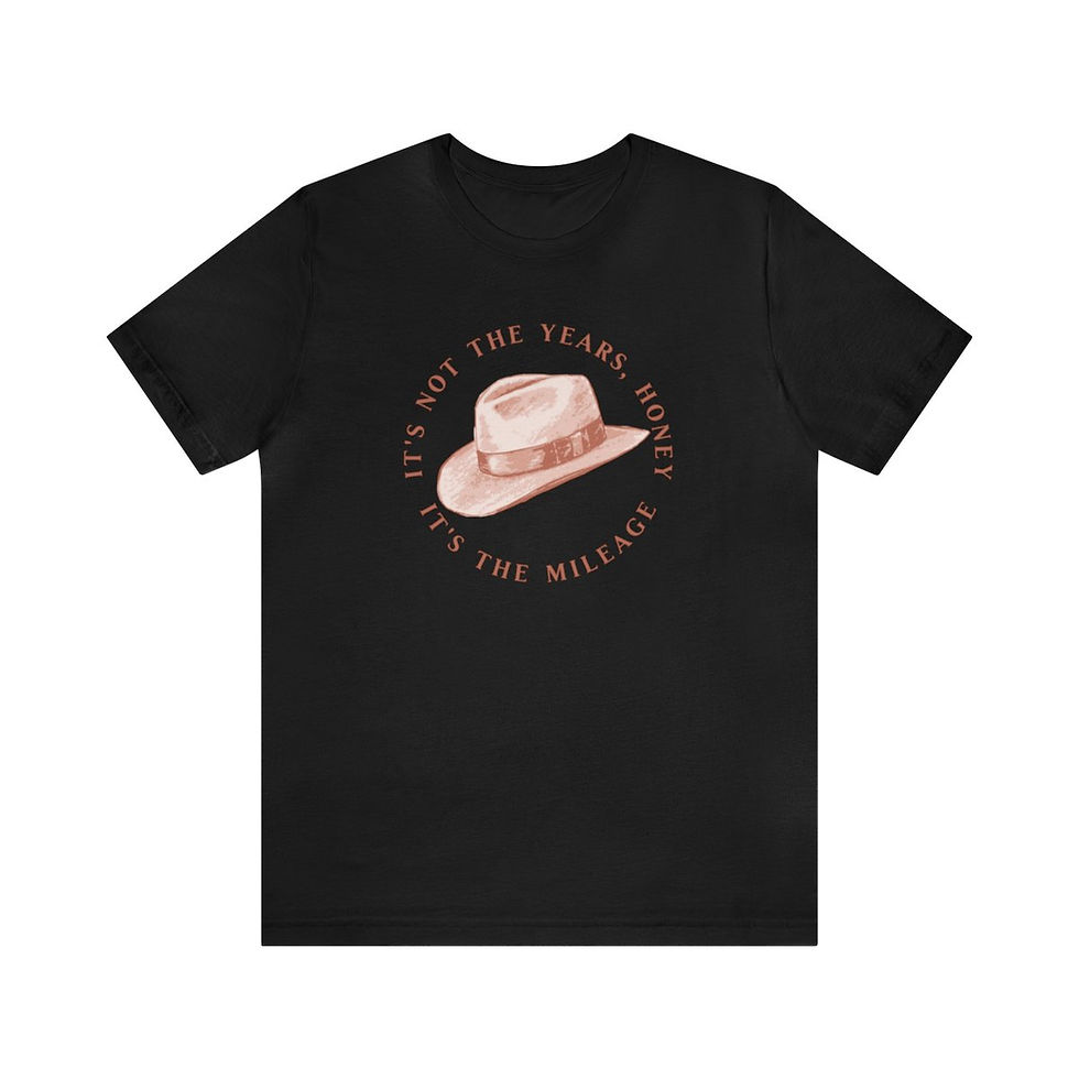 Thumbnail: It's Not the Years, It's the Mileage Unisex Jersey Short Sleeve T-Shirt