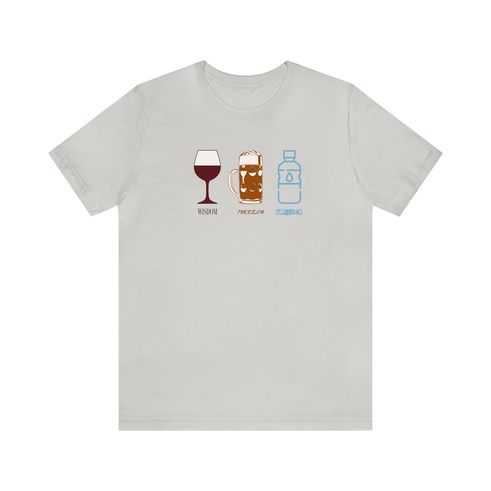Thumbnail: Wisdom, Freedom, Bacteria - Unisex Jersey Short Sleeve T-Shirt