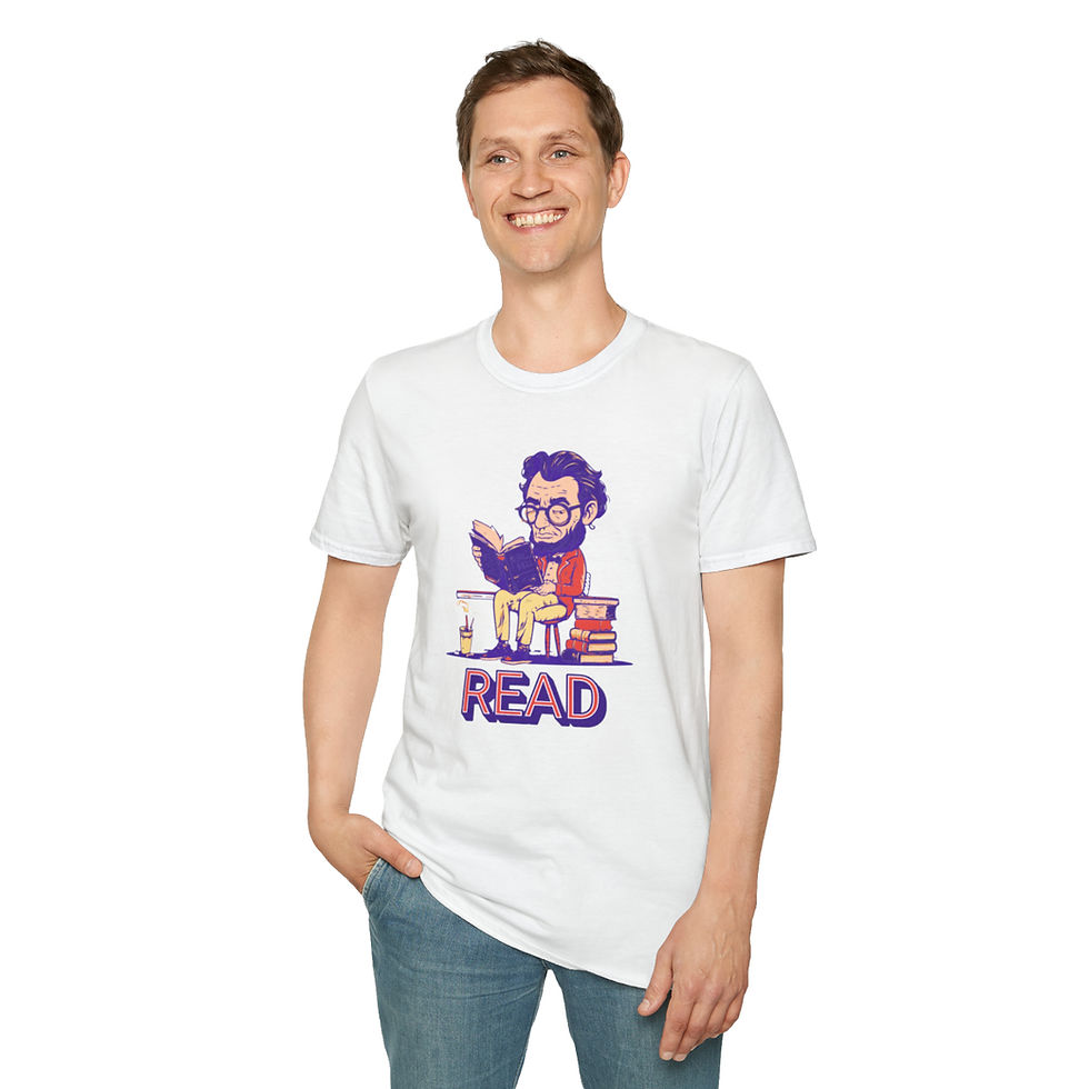 Thumbnail: Abe's Literary Groove Soft Style T-Shirt