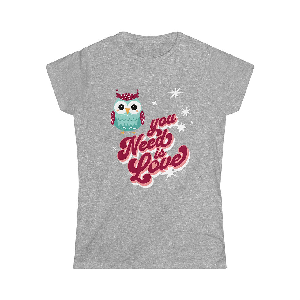Thumbnail: Owl You Need is Love Soft style T-Shirt