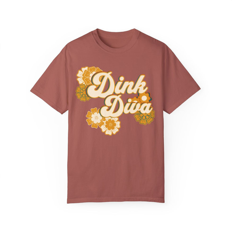 Thumbnail: Dink Diva Groovy Retro Pickleball Tee