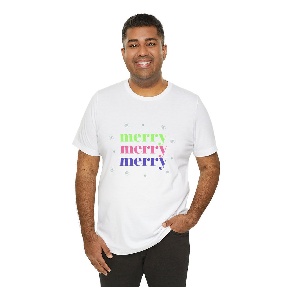 Thumbnail: Retro Merry Design t-shirt 
