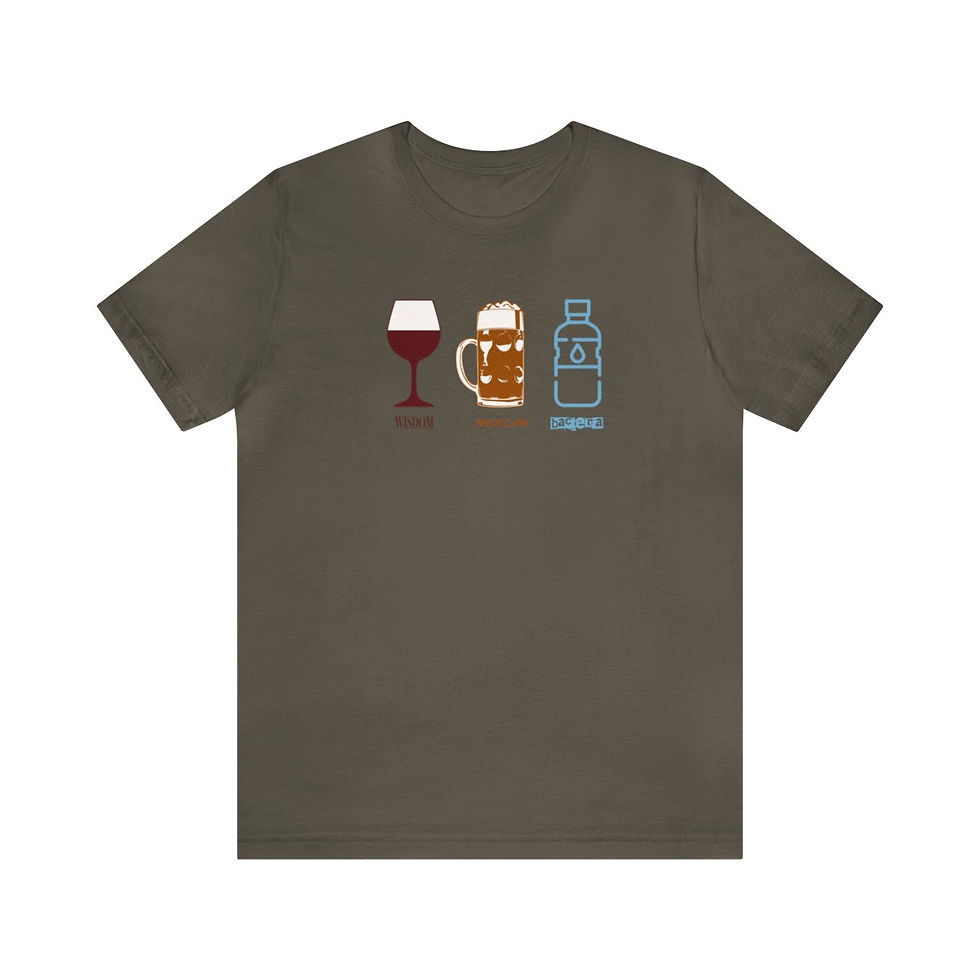 Thumbnail: Wisdom, Freedom, Bacteria - Unisex Jersey Short Sleeve T-Shirt