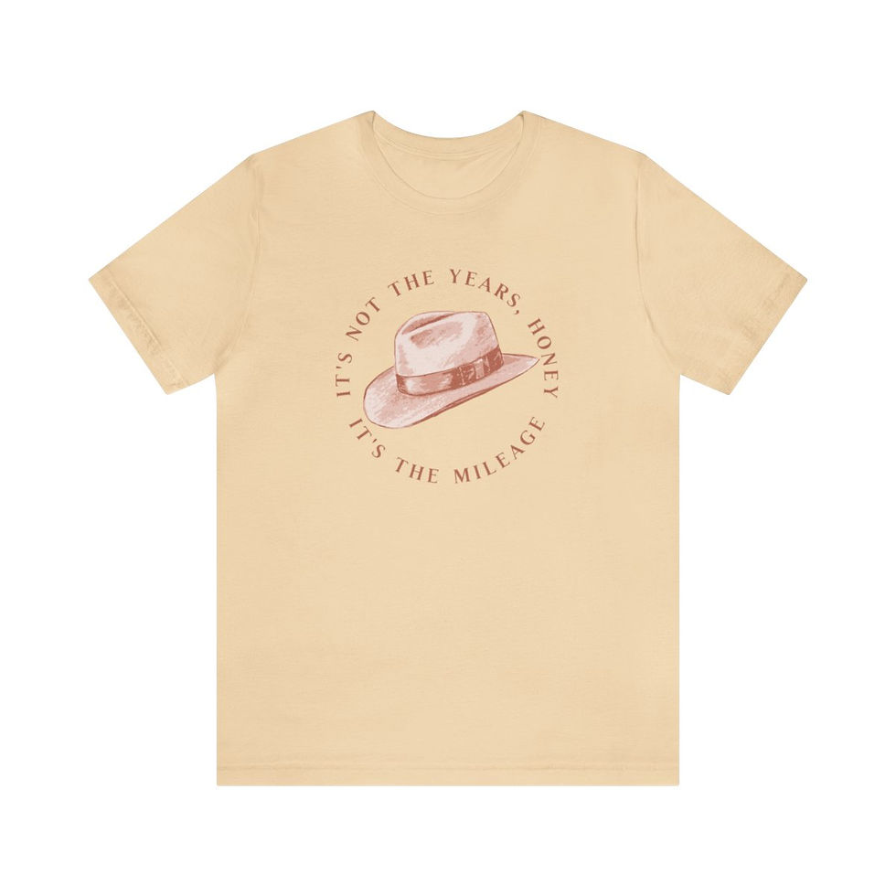 Thumbnail: It's Not the Years, It's the Mileage Unisex Jersey Short Sleeve T-Shirt
