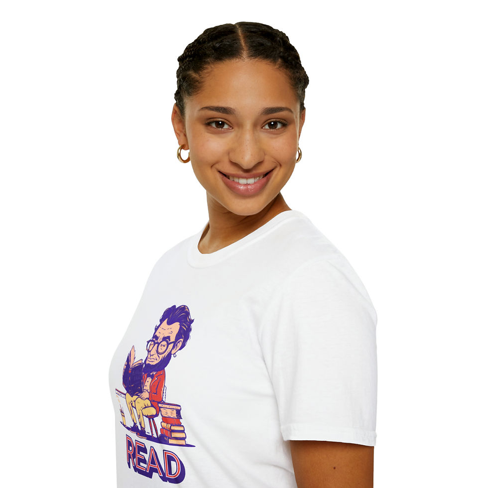 Thumbnail: Abe's Literary Groove Soft Style T-Shirt