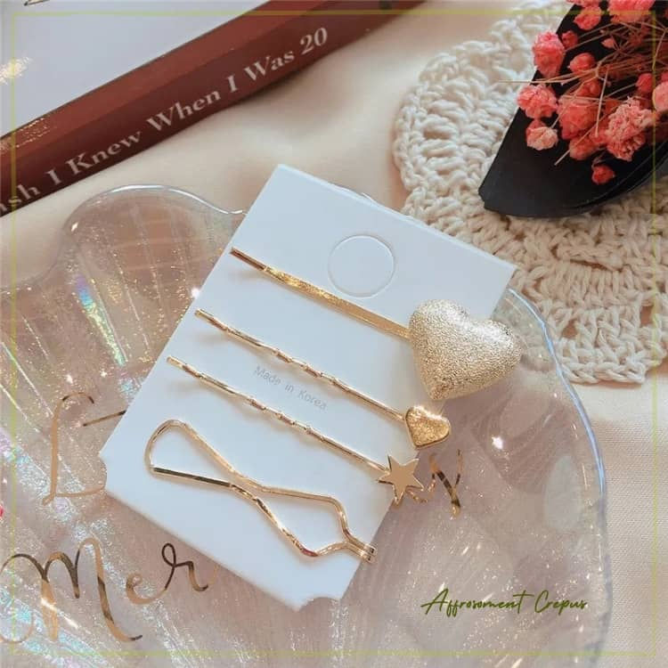 Miniature : Lot de broches à cheveux dorés