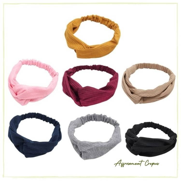 Miniature : Bandeau cheveux croisé unie 