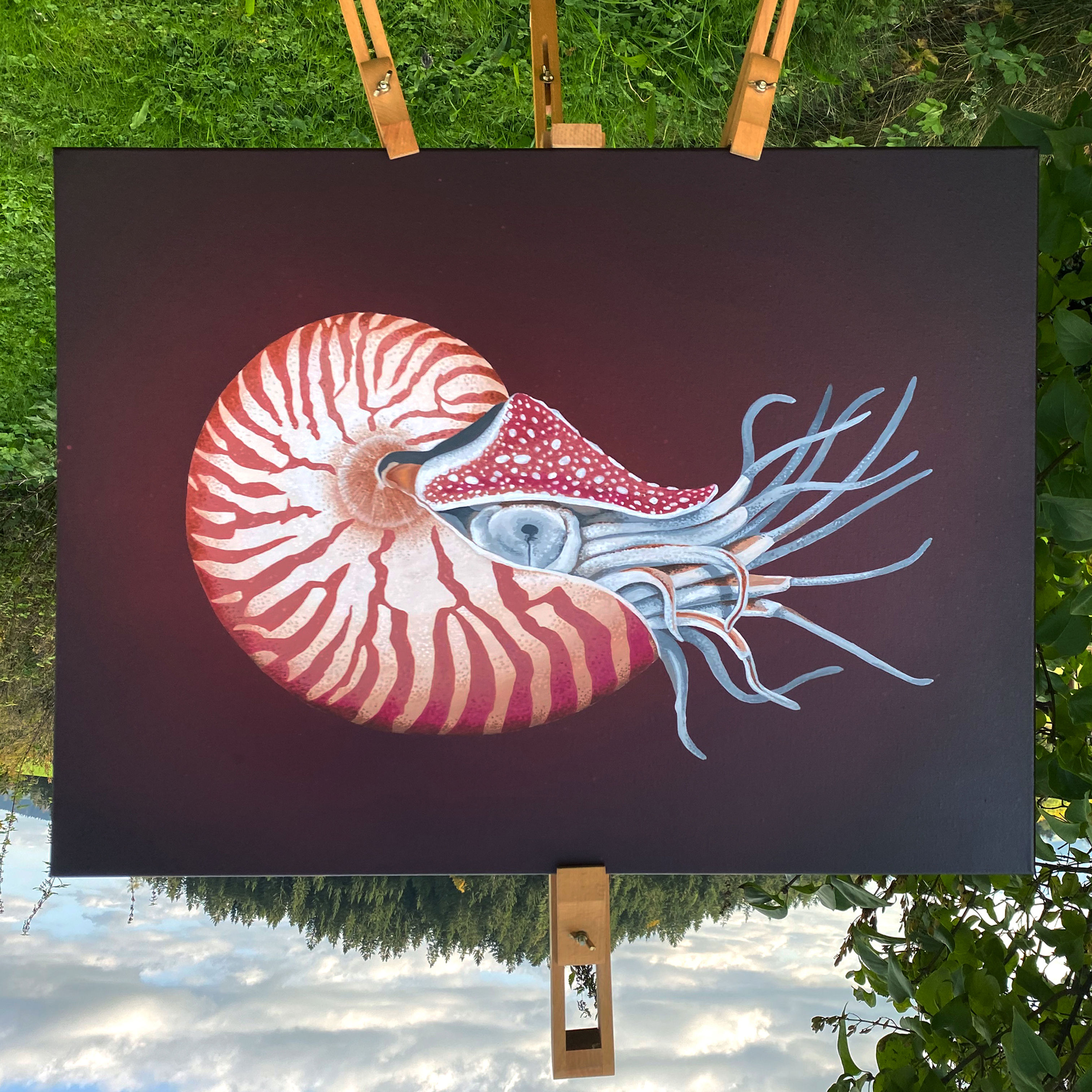 Kopffüssler Leinwand