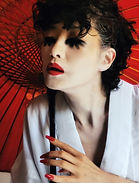 Conceptual self-portrait of Hiroko Masuda exploring identity and transformation.